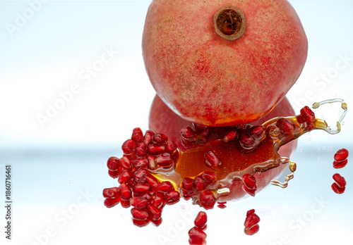 Pomegranate with honey