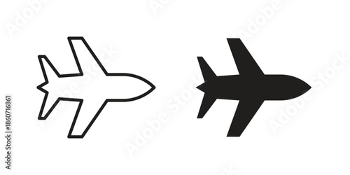Airplane icons simple design. Vector illustration for web ui