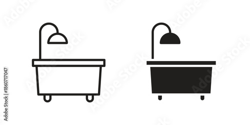 Bathroom icons simple design. Vector illustration for web ui