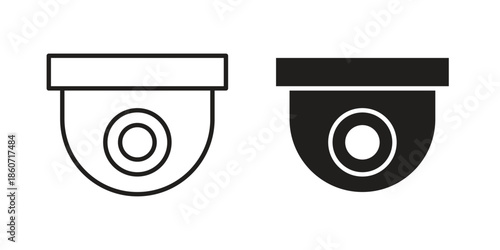 CCTV icons simple design. Vector illustration for web ui