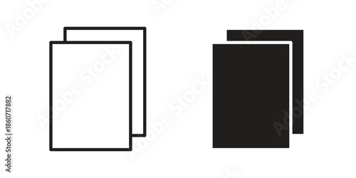 Copy icons simple design. Vector illustration for web ui