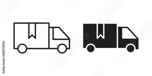 Delivery icons simple design. Vector illustration for web ui
