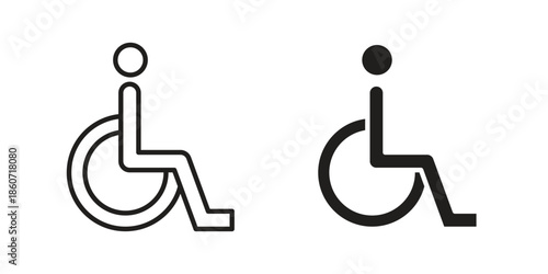 Disable icons simple design. Vector illustration for web ui