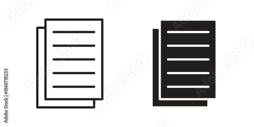 Duplicate icons simple design. Vector illustration for web ui