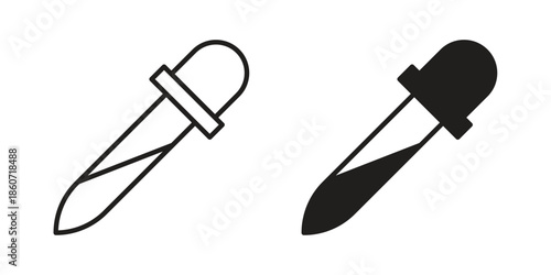 Eye dropper icons simple design. Vector illustration for web ui