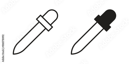 Eye dropper icons simple design. Vector illustration for web ui