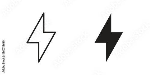 Flash icons simple design. Vector illustration for web ui