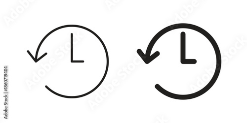 History icons simple design. Vector illustration for web ui