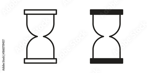 Hourglass icons simple design. Vector illustration for web ui