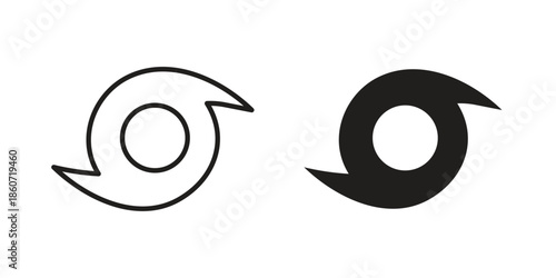 Hurricane icons simple design. Vector illustration for web ui