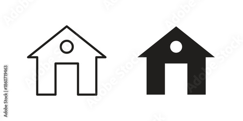 House icons simple design. Vector illustration for web ui