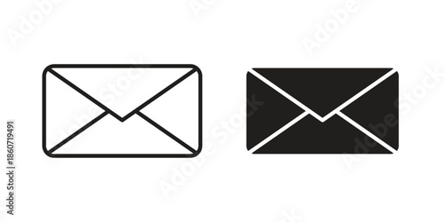 Inbox icons simple design. Vector illustration for web ui