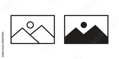 Image icons simple design. Vector illustration for web ui