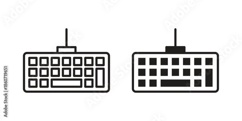 Keyboard icons simple design. Vector illustration for web ui