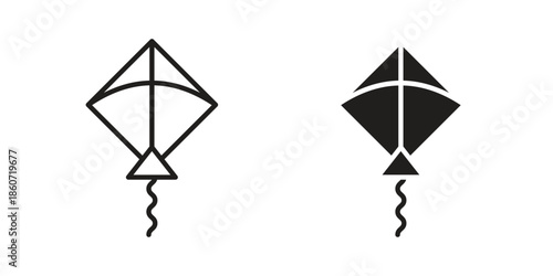 Kite icons simple design. Vector illustration for web ui