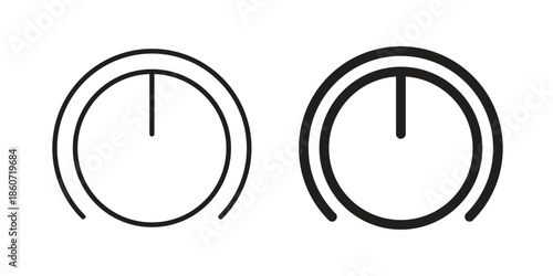 Knob icons simple design. Vector illustration for web ui