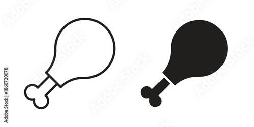 Meat icons simple design. Vector illustration for web ui