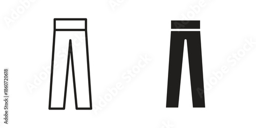 Pants icons simple design. Vector illustration for web ui