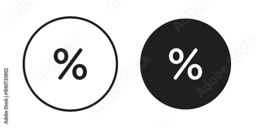 Percentage icons simple design. Vector illustration for web ui