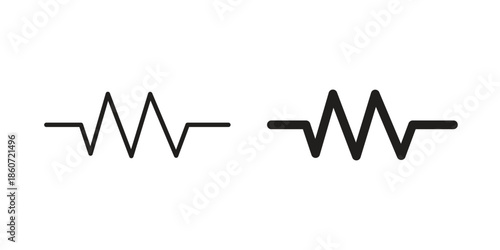 Resistor icons simple design. Vector illustration for web ui