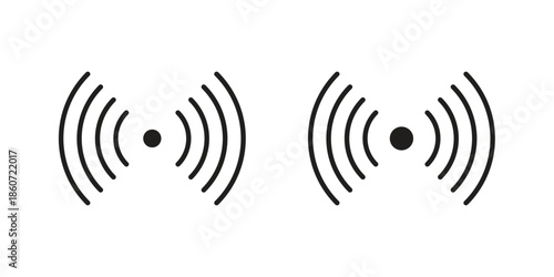 Signals icons simple design. Vector illustration for web ui