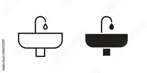 Sink icons simple design. Vector illustration for web ui