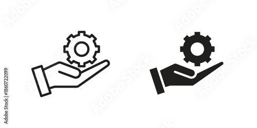 Solution icons simple design. Vector illustration for web ui