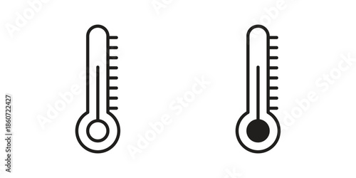 Temperature icons simple design. Vector illustration for web ui