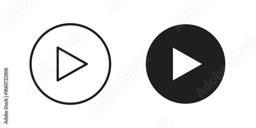 Video icons simple design. Vector illustration for web ui