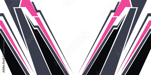 Abstract sporty background with exclusive colors. Abstract racing graphic design, vector design for vehicle wrap, t-shirt, jersey, gamer, esport, racing car, rally, and adventure ready to print.