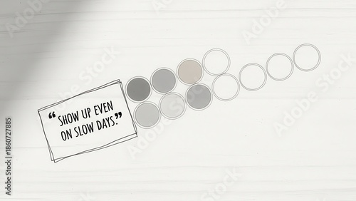 Quote of hope with flowing circles design