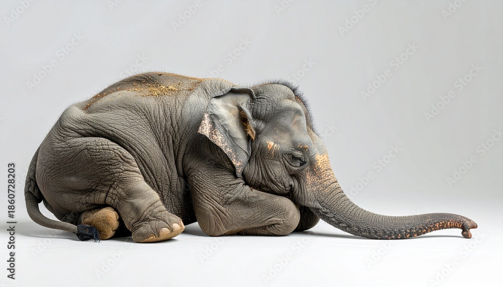 Obraz premium 寝ている象