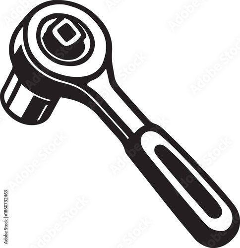 Ratchet wrench tool for mechanical work and repairs