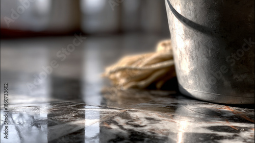 A set of images showing various aspects of home cleaning without people being present.