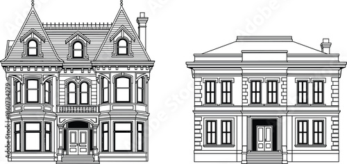 Victorian style houses with intricate architectural details victorian house architectural house