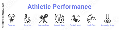 -Athletic Performance Icon Banner and Collection