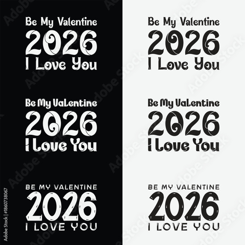 Premium Valentine's Day vector collection for cards, posters, and t-shirt graphics.