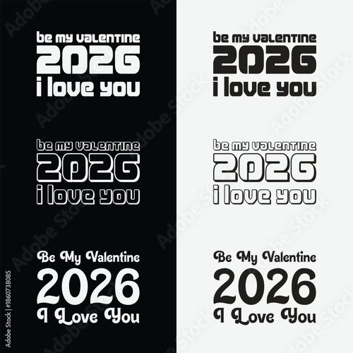 Premium Valentine's Day vector collection for cards, posters, and t-shirt graphics.