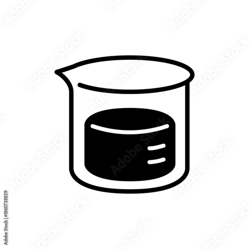 ビーカーをモチーフにした学習系アイコン