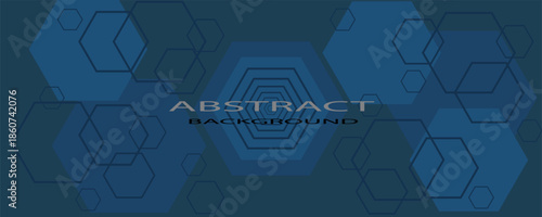 Abstract technology background, hexagonal template. Modern illustration for your business artwork.