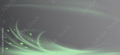 Green swirl elements