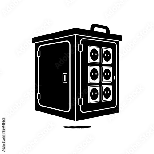 Electrical Distribution Box with Multiple Outlets.