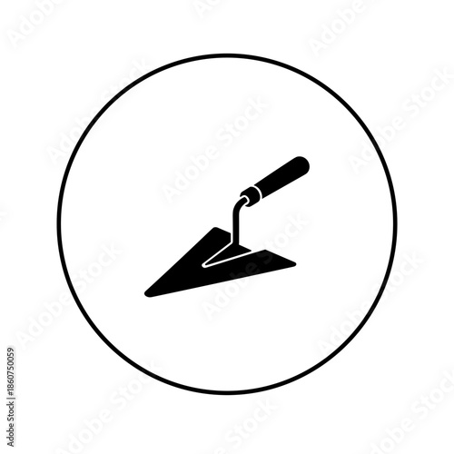 Trowel Tool Icon Simple Design Element.