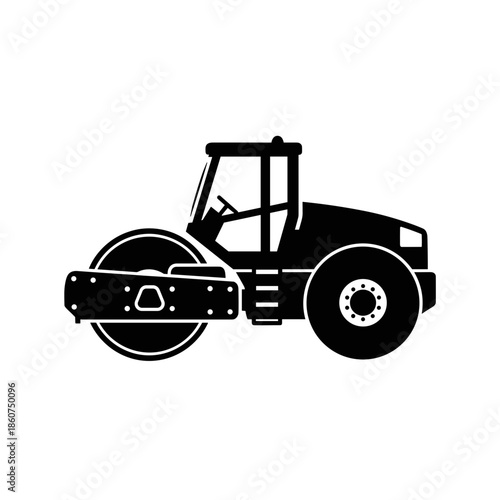 Road Roller Vehicle Heavy Machinery Equipment.