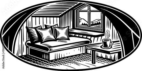 Cozy Tiny Home Coffee Nook