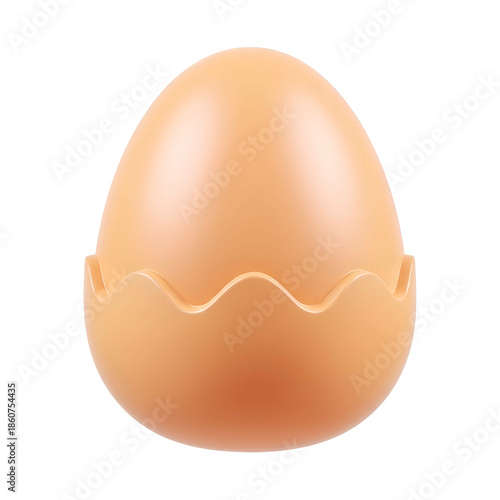 Plastic Easter Egg with Smiling Face.