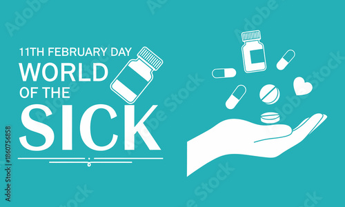 World day of the sick awareness illustration
