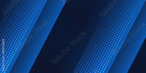 Blue black abstract background geometry shine and layer element vector for presentation design. Suit for business, corporate, institution, party, festive, seminar, and talks