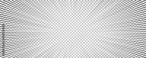 Black comic book transparent background