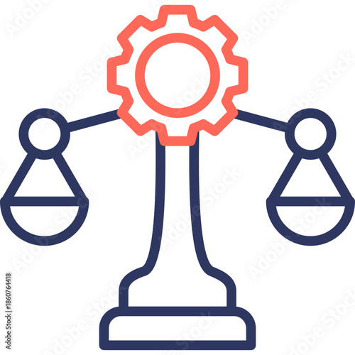 Workplace Ethics line color icon